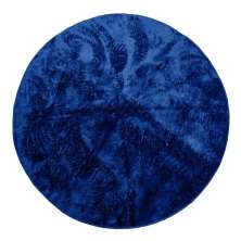 Tapete redondo 1,50x1,50 Azul Shaggy Felpudo Premium B