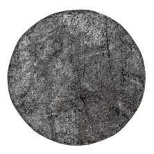 Tapete redondo 1,50x1,50 Preto Mescl Shaggy Felpudo PremiumB