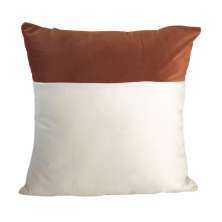 Capa De Almofada Quadrada Em Veludo Creme