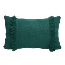 Capa De Almofada Retangular Em Linho Verde