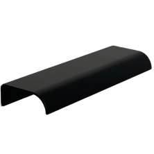 Kit 10 Puxadores para Móveis Wave Reto Alumínio Preto 125mm Aluminium Decor