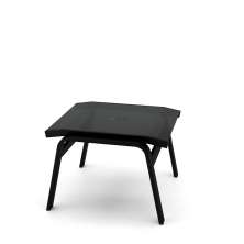Apoio de Pé Riviera Alumínio Preto Tela Preto