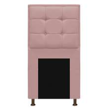 Cabeceira Copenhague 100 cm Solteiro Suede Rosê - Amarena Móveis