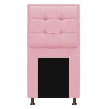 Cabeceira Copenhague 100 cm Solteiro Suede Rosa Bebê - Amarena Móveis