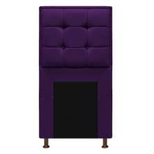 Cabeceira Copenhague 100 cm Solteiro Suede Roxo - Amarena Móveis