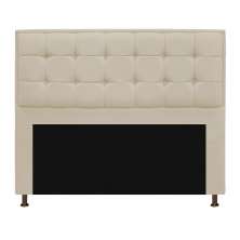 Cabeceira Copenhague 140 cm Casal Suede Bege - Amarena Móveis