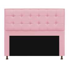 Cabeceira Copenhague 140 cm Casal Suede Rosa Bebê - Amarena Móveis