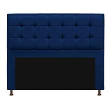 Cabeceira Copenhague 160 cm Queen Size Suede Azul Marinho - Amarena Móveis