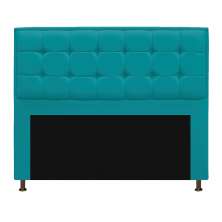 Cabeceira Copenhague 160 cm Queen Size Suede Azul Turquesa - Amarena Móveis