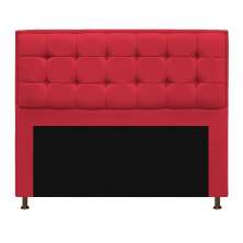 Cabeceira Copenhague 195 cm King Size Suede Vermelho - Amarena Móveis