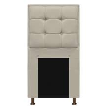 Cabeceira Copenhague 90 cm Solteiro Corano Bege - Amarena Móveis