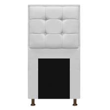 Cabeceira Copenhague 90 cm Solteiro Corano Branco - Amarena Móveis