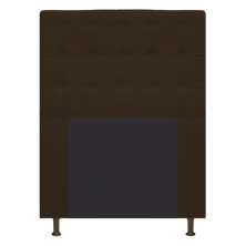 Cabeceira Estofada Dama 90 cm Solteiro Com Botonê  Suede Marrom - Amarena Móveis