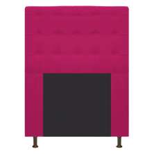 Cabeceira Estofada Dama 90 cm Solteiro Com Botonê  Suede Pink - Amarena Móveis