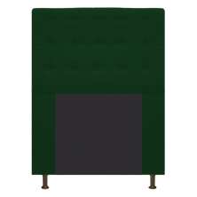 Cabeceira Estofada Dama 90 cm Solteiro Com Botonê  Suede Verde - Amarena Móveis
