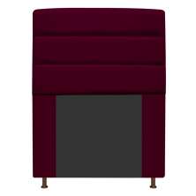 Cabeceira Estofada Turim 90 cm Solteiro  Suede Bordô - Amarena Móveis