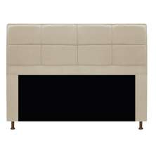 Cabeceira Munique 140 cm Casal Suede Bege - Amarena Móveis