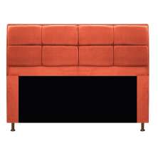 Cabeceira Munique 140 cm Casal Suede Terracota - Amarena Móveis
