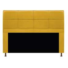 Cabeceira Munique 160 cm Queen Size Suede Amarelo - Amarena Móveis