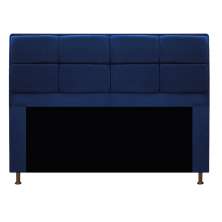 Cabeceira Munique 160 cm Queen Size Suede Azul Marinho - Amarena Móveis