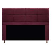 Cabeceira Munique 160 cm Queen Size Suede Bordô - Amarena Móveis