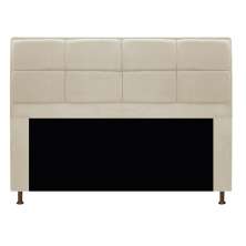 Cabeceira Munique 195 cm King Size Suede Bege - Amarena Móveis