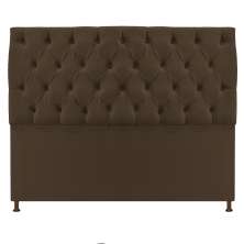 Cabeceira Sofia 140 cm Casal Suede Marrom - Amarena Móveis