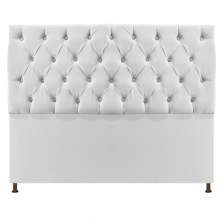 Cabeceira Sofia 160 cm Queen Size Suede Branco - Amarena Móveis