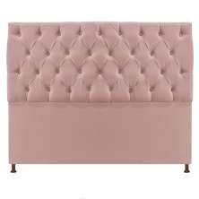 Cabeceira Sofia 160 cm Queen Size Suede Rosê - Amarena Móveis