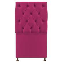 Cabeceira Sofia 90 cm Solteiro Suede Pink - Amarena Móveis