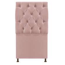 Cabeceira Sofia 90 cm Solteiro Suede Rosê - Amarena Móveis
