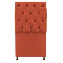 Cabeceira Sofia 90 cm Solteiro Suede Terracota - Amarena Móveis