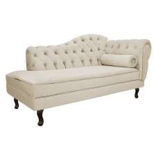 Recamier Diana 140cm Lado Esquerdo Corano Bege - Amarena Móveis