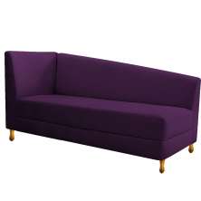 Recamier Valéria 140cm Lado Direito Suede Roxo - Amarena Móveis