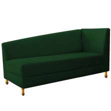 Recamier Valéria 140cm Lado Esquerdo Suede Verde - Amarena Móveis