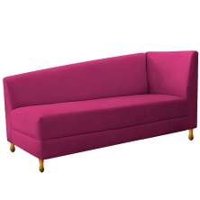 Recamier Valéria 185cm Lado Esquerdo Suede Pink - Amarena Móveis