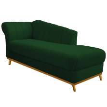 Recamier Vanessa 185cm Lado Direito Suede Verde - Amarena Móveis