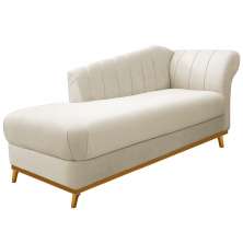 Recamier Vanessa 185cm Lado Esquerdo Corano Bege - Amarena Móveis
