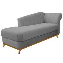 Recamier Vanessa 185cm Lado Esquerdo Corano Cinza - Amarena Móveis