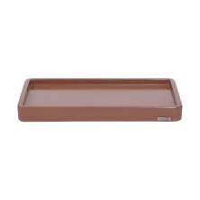 Bandeja Retangular G em concreto - Terracota