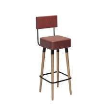 Kit 2 Banquetas Altas Estofadas Florença Telha - Adz
