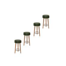 Kit 4 Bancos Banquetas Baixas Tokyo 50cm Verde - Adz