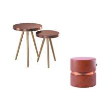 Kit 4 Banquetas Altas Estofadas Florença Amarula - Adz