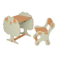 Mesa e Cadeira Infantil de Encaixe Natureza Verde