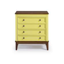 Cômoda 4 Gavetas  - AMARELO LEMON