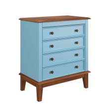 Cômoda 4 Gavetas  - AZUL
