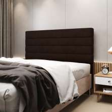Cabeceira Atlas 195 para Cama King Z-010 Sued Marrom Aradecor
