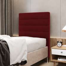 Cabeceira Atlas 90 para Cama de Solteiro Z-001 Sued Vermelho Aradecor