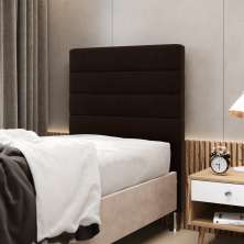 Cabeceira Atlas 90 para Cama de Solteiro Z-010 Sued Marrom Aradecor