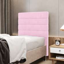 Cabeceira Atlas 90 para Cama de Solteiro Z-021 Sued Rosa Bebê Aradecor